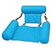 Generic Portable Eau Chaise Gonflable Piscine Flotteur Salon, Confortable de Natation Piscines Gonfler Transat Lit Hamac Chaude Baignoire Tapis Jouets pour - Ciel Bleu
