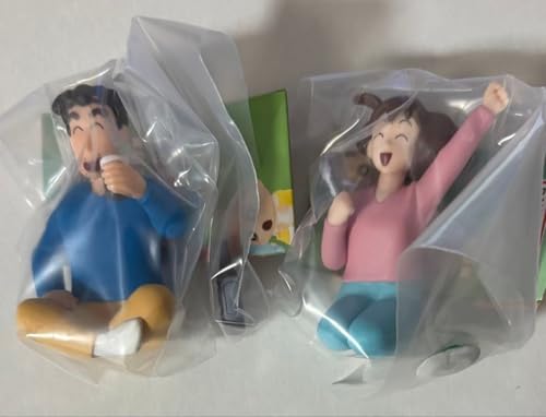 ひろしみさえ クレヨン しんちゃん 野原家 だんらんマスコット みんなで焼肉だゾ ガチャガチャ