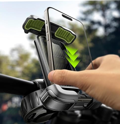 LISEN Bike Phone Holder, [Super Easy Install] Motorcycle Phone Mount Ebike Accessories Bicycle Handlebar Holder Mount Gift for Adults Kids Mountain Mini Bike Scooter Gear Accessories for iPhone Pixel by LISEN - Used condition - US$8.98