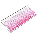 ProElife Ultra Thin Silicone Keyboard Protector Cover Skin for Apple Wireless Keyboard with Bluetooth MC184LL/B (Model: A1314, U.S Layout) (Not Fit iMac Magic Keyboard), Ombre Pink