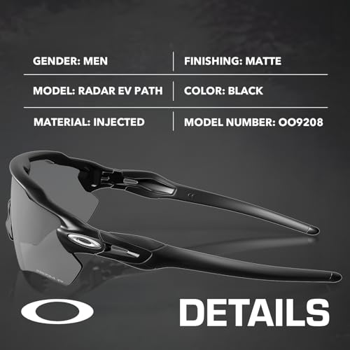 Image of Oakley RADAR EV PATH OO9208 Shield Shape Sunglasses With Official Eyewear Kit