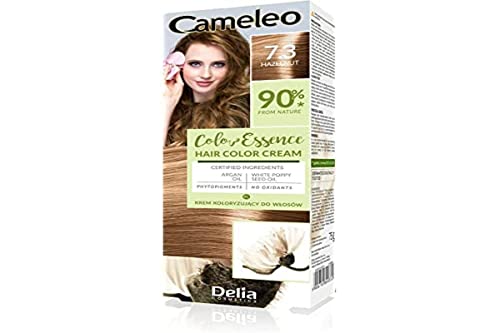 Cameleo - Color Essence - Färbecreme - Haselnuss - Färbung 'TON IN TON'. - Wirkung bis zu 8 Waschgänge - Natürliche, tiefe Farbe - Farbauffrischung - Pflege - Weißer Mohn und Arganöl - 75g