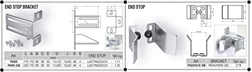 Image of CAIS Cantilever Gate Hardware Kit for Trackless Sliding | Galvanized mild Steel | Silver Finish | Made in Czech Republic. (7m Clear Opening, 650kg Capacity)