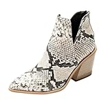 Fáciles de poner: diseñados con laterales bajos y una silueta fácil de calzar, estos botines combinan la comodidad de los zapatos de vestir para mujer con el atractivo atemporal de la moda de inspiración western.