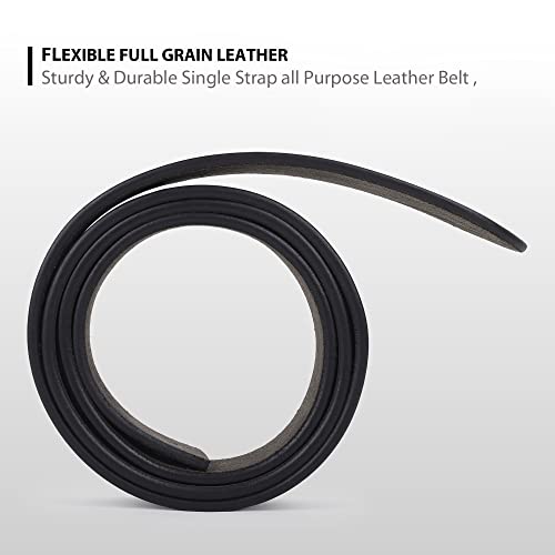 Image of Handmade Genuine Leather with Leather Covering Buckle Belt for Men's /Boys. Color - Brown /Black ||Waist Size 28 to 46|| ||CSBL-CVRBKL-08-1||