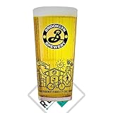 Roxley Brooklyn Brewery X1 Verre  bire | Verre Moretti de 56 cl | galement livr avec 1 sous-Verre de Marque