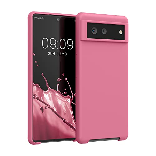 kwmobile Case for Google Pixel 6 Case - Soft Cover - Shockproof Silicone - Wireless Charging Sweet Candy
