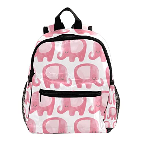 Sac à dos éléphant rose pour garçons et filles de 30 cm