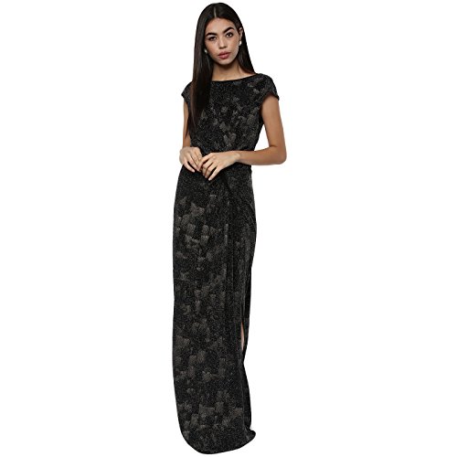 Buy Kazo Women's CutOut Maxi Dress (116760BLACKCS_Grey) at Amazon.in