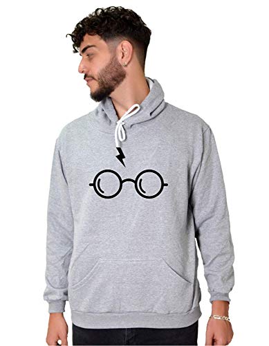 Moletom Masculino Harry Potter Flanelado Blusa (Preto, M)