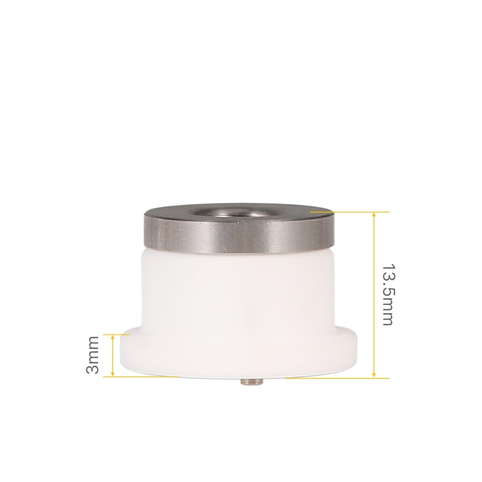 Anelli in ceramica D20.6 H14.2 M8 for teste di taglio di macchine - Durevoli e resistenti all'usura(5pcs)