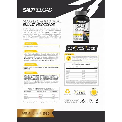 Kit 2 Salt Reload 30 Cápsulas - Bodyaction