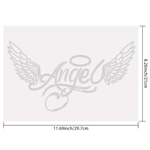 Calcomanías de transferencia de calor de ángel para personalizar chaquetas vaqueras 3