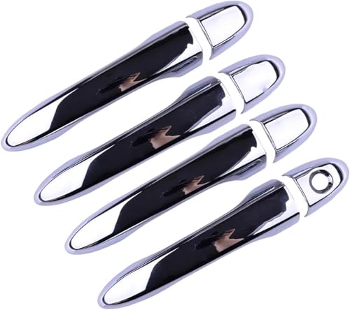 車のドアハンドル交換用 用のフィアット 500X SUV 2016 2017 2018 2019 2020 2021 2022 2023用 クロームABS製 外装ドアハンドル