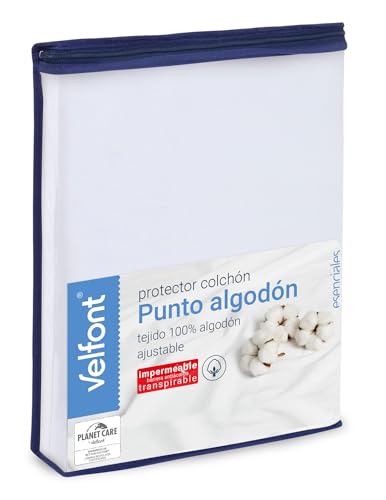 Velfont: Protector Punto Algodón 160 Blanco