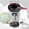 Doppler Granieten balkonstandaard 25 kg met verzonken handgrepen, parasolvoet voor parasols met een maximale diameter van 200 cm en 2,5-4,8 cm buisdiameter, robuuste parasolvoet voor terras
