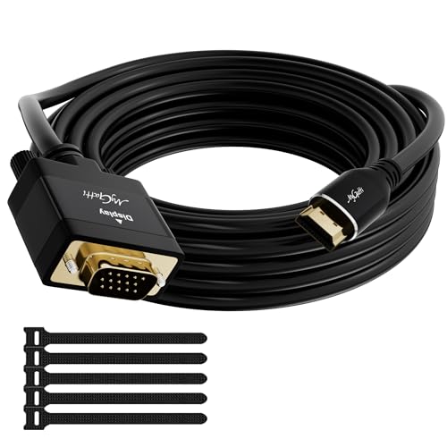 Mygatti Câble adaptateur HDMI vers VGA 10m, unidirectionnel HDMI (source)