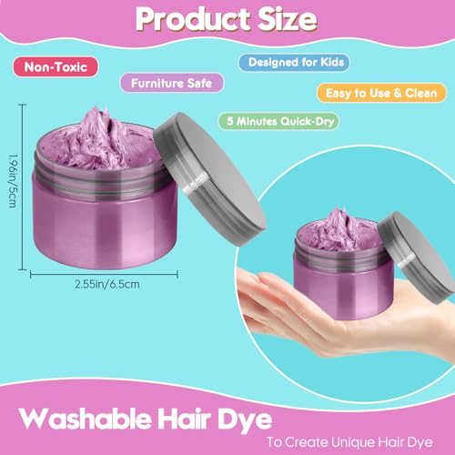 Kit de Tiza para Coloración de Cabello Natural y Lavable miniatura 3