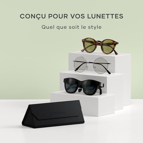 Satechi FindAll Étui Intelligent pour Lunettes Compatible avec Apple Find My, Pliable et Portable avec Alerte Sonore, Charge Sans Fil pour Tous Types de Lunettes et Modèles XR/AR – Noir – vue 7