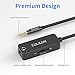 Cubilux 3.5mm TRRS Volume Attenuator Cable, 1/8-inch Headphone Extension Cord with Audio Volume Control, in-Line Volume Controller for Earphones, Speaker, 4 Feet