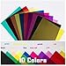 Correction Lighting Gels Sheets, 10 Colors, Colored Film Transparent Light Gels for Photography Led Reading Photo Studio Flashlight Video (10 Pcs)