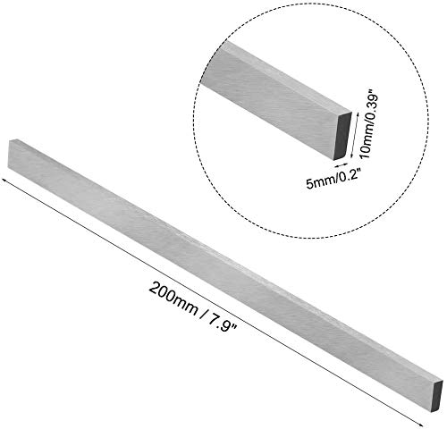 Punte Per Tornio In Acciaio HSS - 5x10x200 Mm, Rettangolari, Per Acciaio E Leghe - Confezione Da 5 Pezzi - Foto 2