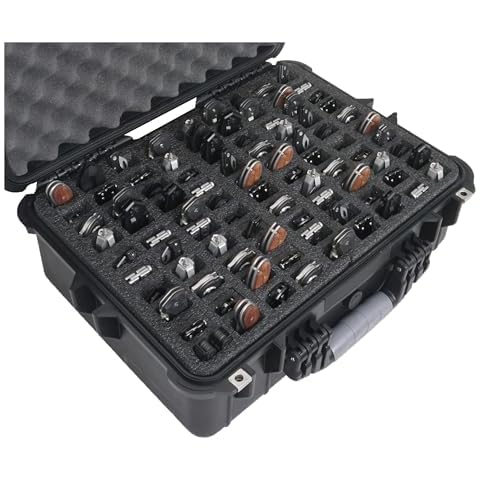 Case Club 90 Folding Knife Case - Waterproof Hard Sided Travel and Storage Organize Case fits a Variety of Folding Knives, Swiss Army Knives, Butterfly Knives & More in a Lockable, Rugged Case Cover