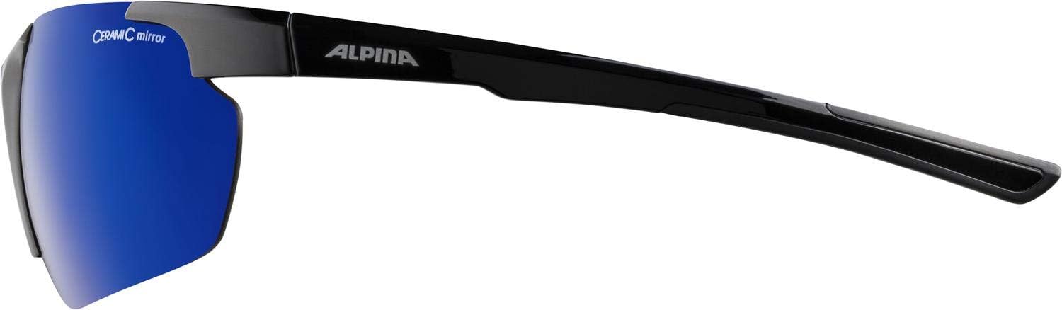 ALPINA Unisex - Adult, DEFEY HR sports glasses, black gloss, One Size - Image 4