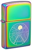 Zippo Sturmfeuerzeug - Colorful Adventure, Multi Color, Laser 360°/Laser Two-Tone - Nachfüllbar - Wiederverwendbar - Windfestes Design - Geschenkbox - Made in USA