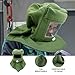 LJZP Sand Blasting Hood Cap, Shawl Cap Sandblaster Mask Anti Wind/Sandblaster Tools with Mask Breathing Valve, Dust Protective Face Mask Neck Protector, Green
