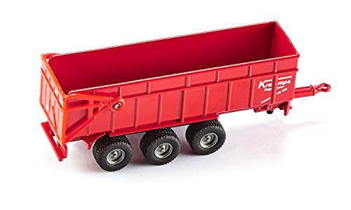 siku 1844, Massey Ferguson Traktor mit Anhänger, 1:87, Metall/Kunststoff, Rot, Kippbarer Anhänger – Bild 5