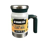 🍃Der Premium-Deckel ermöglicht es dem Becher, die Temperaturübertragung zu reduzieren und noch mehr Isolierung zu bewahren.