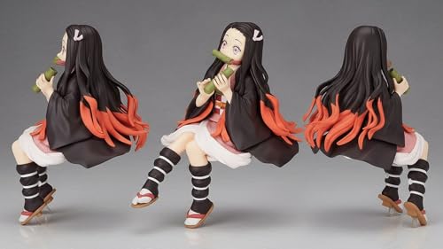 Image of Awestuffs Action Figure Limited Edition for Car Dashboard, Decoration, Cake, Office Desk & Study Table Nezu Sitting D Slayer