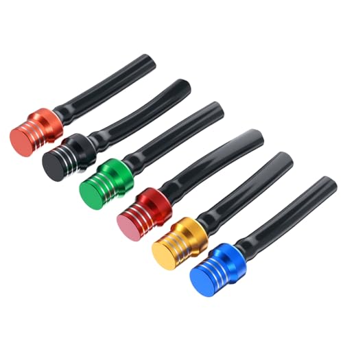 6PCS Multicolor Breather Hose Gas Fuel Tank Vent Cap Motorcycle