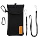 DOB SECHS Handyhülle Tasche Universal Pouch Handysocke, Neopren Handytasche für Smartphones 6,9 Zoll, Handy Tasche 16,5 x 8,5 cm Innenmaße, Schwarz