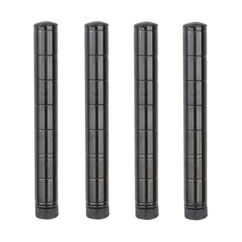 Regal Altair 74''H Black Epoxy Wire Shelving Posts | Pack of 4 Posts | NSF Commercial Heavy Duty | Cover