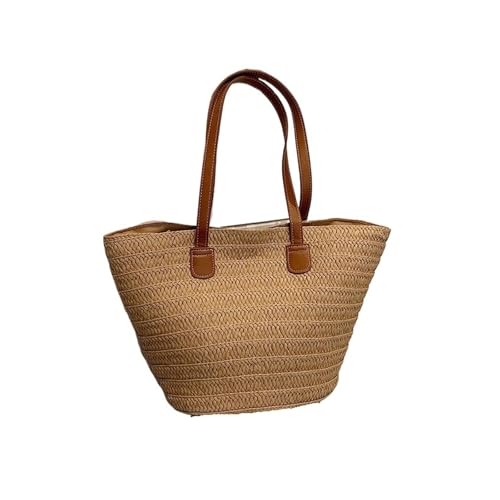 Sac à bandoulière en paille pour femme : grand sac à main tendance de plage