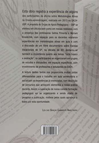 Metodologias Ativas de Aprendizagem no Ensino Superior. Relatos e Reflexões