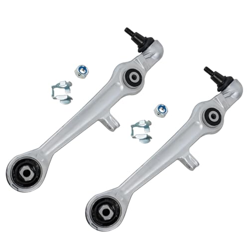 Image of Detroit Axle - 12pc Front End Suspension Kit for Audi A4 A6 Quattro Volkswagen Passat, Upper & Lower Control Arms w /Ball Joint Outer Tie Rods Sway Bar Links Replacement
