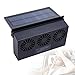 EnweMahi Ventilador Escape Solar Coche, Refrigeración Solar Coche Refrigeración Auxiliar Operación Silenciosa, Ventilador Solar Coche Cuatro Estaciones Promover Circulación Aire,Negro