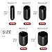 uxcell 50pcs Round Rubber End Caps 1/8