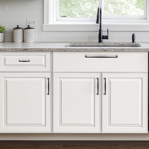 Image of Ravinte 30 Pack 10 Inch Matte Black Kitchen Cabinet Handles Solid Zinc Alloy Cabinet Pulls Cupboard Hardware Drawer Handles
