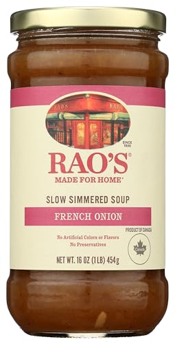 Image of Rao's Made for Home French Onion Soup, 16 oz, Traditional Italian Heat and Serve Soup, Made with Premium Quality Ingredients (Pack of 2)