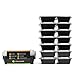 Meal Prep Haven Stackable Reusable 3 Compartment Food Containers with Lids, Set of 7