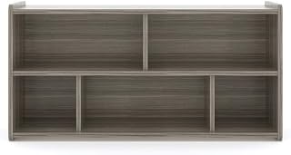 HomeStock Storage Unit - 5 Compartment Organizer - Grey Finish - Easy Clean Design - Games & Puzzle Storage