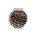 Deer Feather Design Hand Compact Mirror Round Portable Pocket Glass