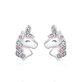 KINGSIN Unicorn Earrings for Girls Hypoallergenic Earring for Girl Unicorns Jewelry Gifts for Daught