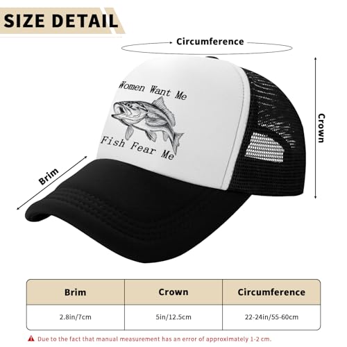 Image of Funny Trucker Hats,Trucker Hat Baseball Cap for Women Snapback Adjustable Hat Humor Gift Men