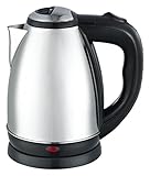 Maxware Stainless Steel Cordless Electric Kettle,Silver (1.5-Liter)