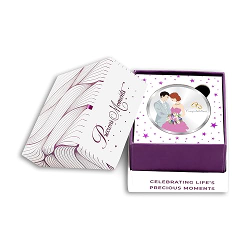 Image of ACPL Precious Moments 999 Pure Silver Coin Newly Married Couple 10 gm 20 gm 50gm